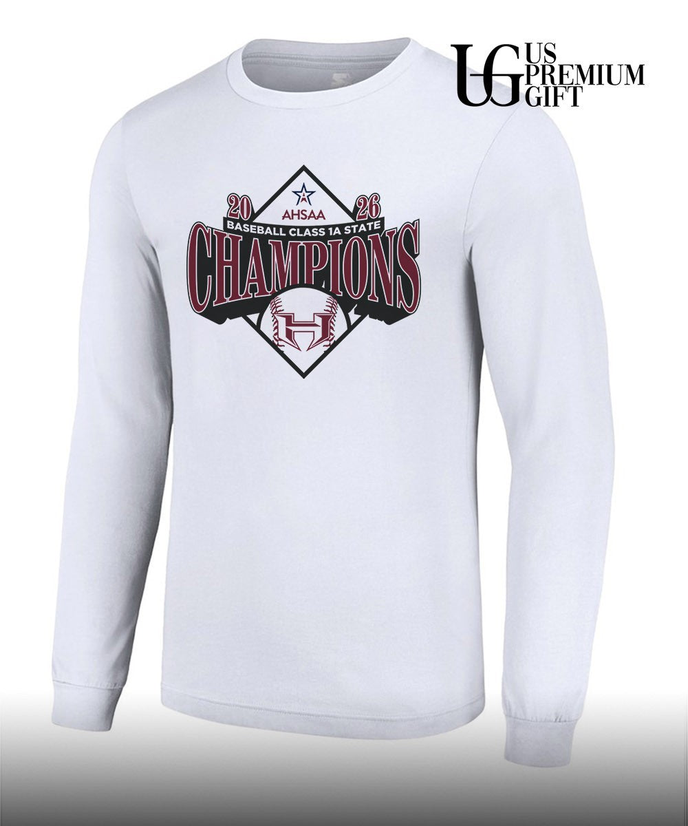 Hubbertville Lions 2026 AHSAA baseball class 1A State Champions T-shirt