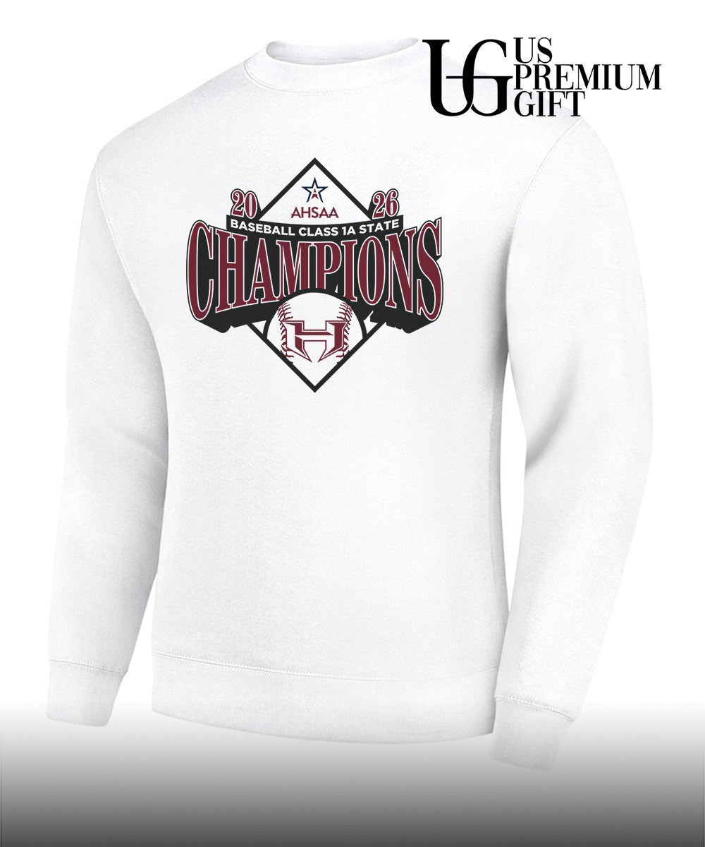 Hubbertville Lions 2026 AHSAA baseball class 1A State Champions T-shirt