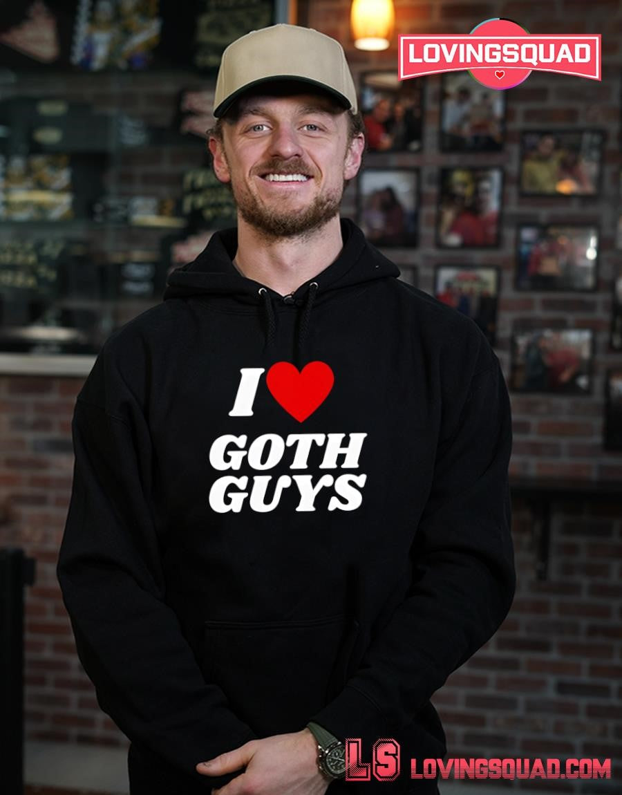I Love Goth Guys Heart Shirt