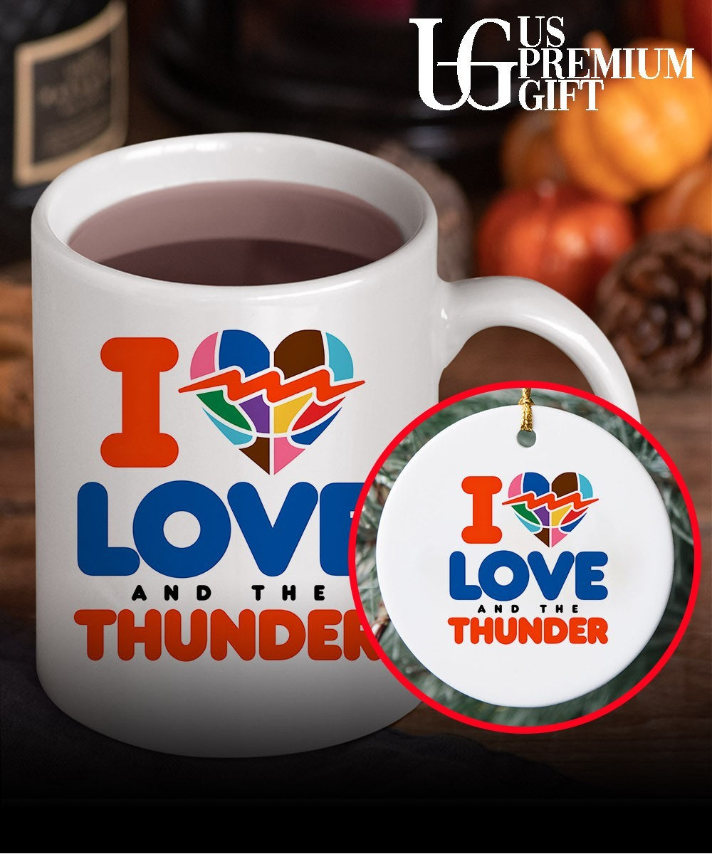 I Love and The Thunder Oklahoma City Thunder NBA shirt