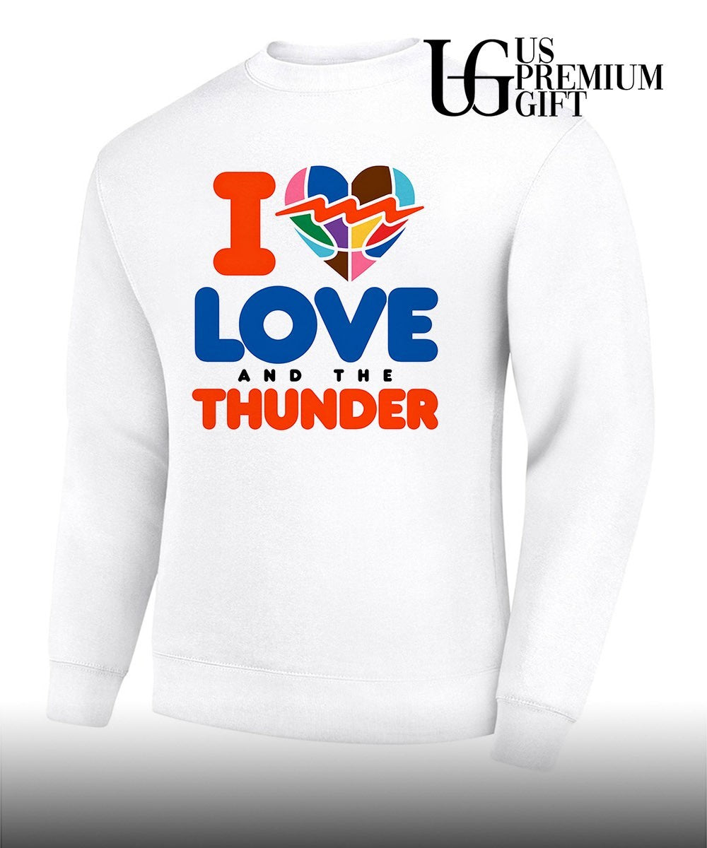 I Love and The Thunder Oklahoma City Thunder NBA shirt
