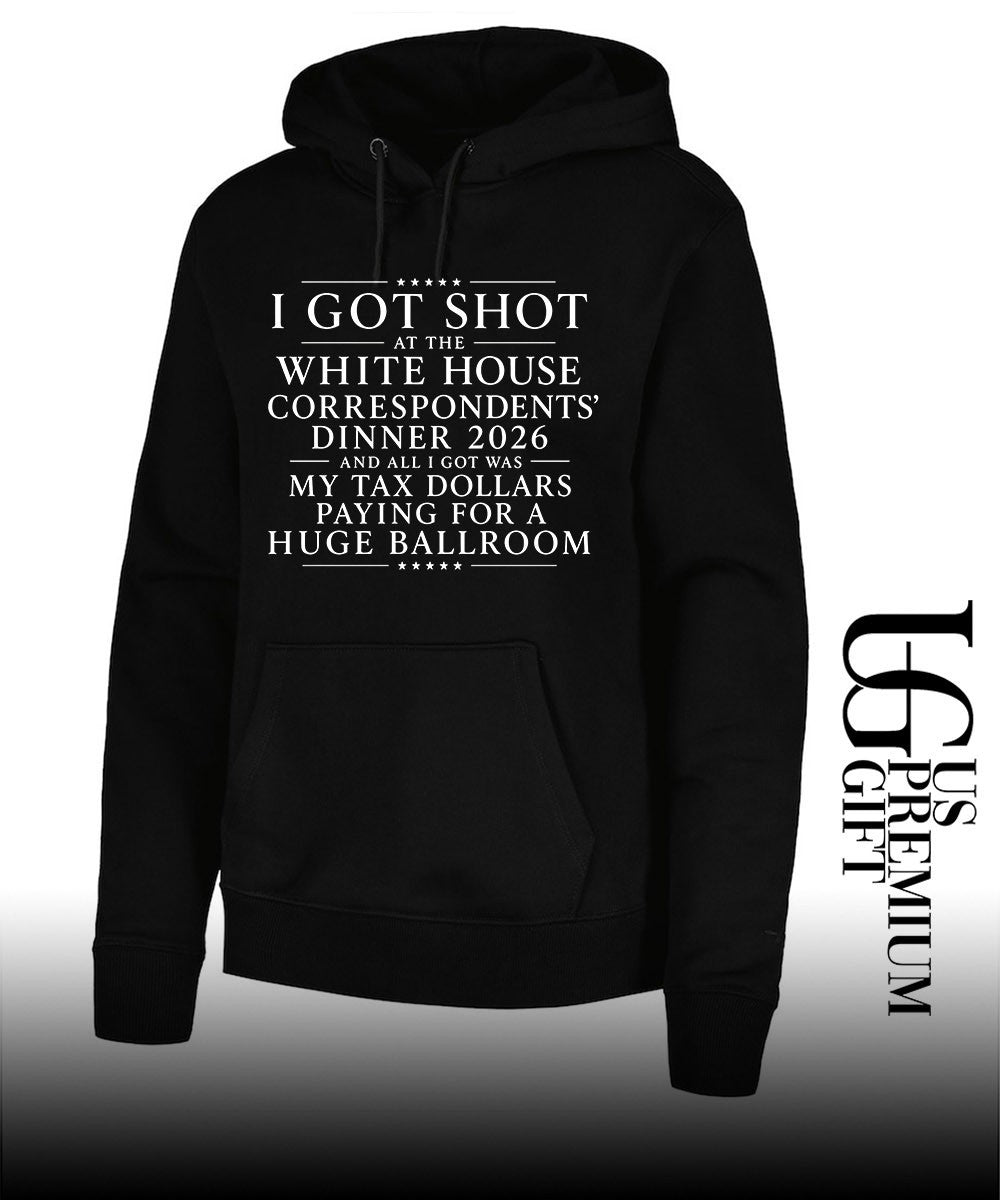 I got shot at the white house correspondents dinner 2026 and all I got was my tax dollars paying for a huge ballroom shirt