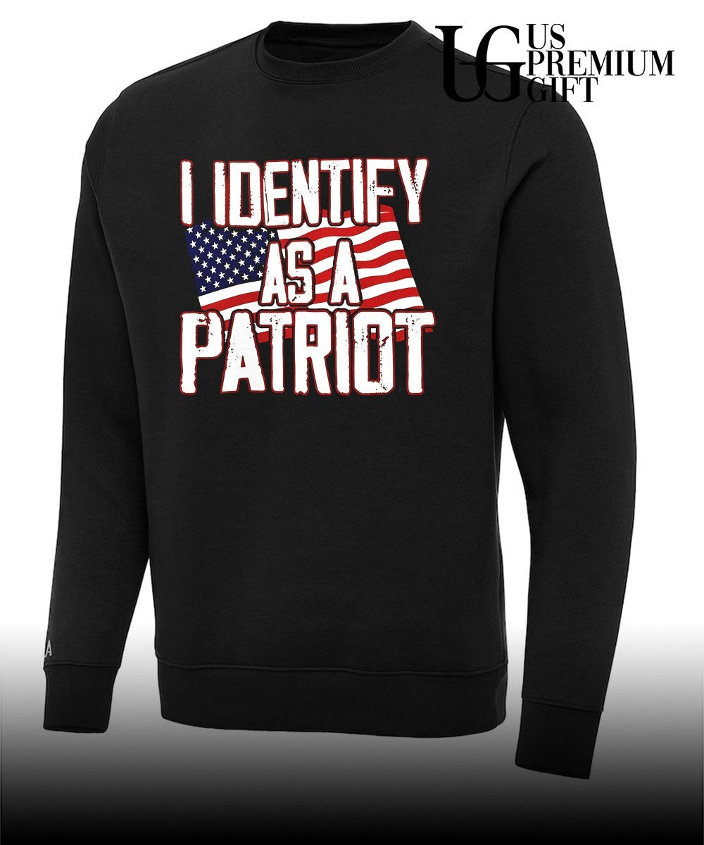 I identify as a Patriot American flag shirt