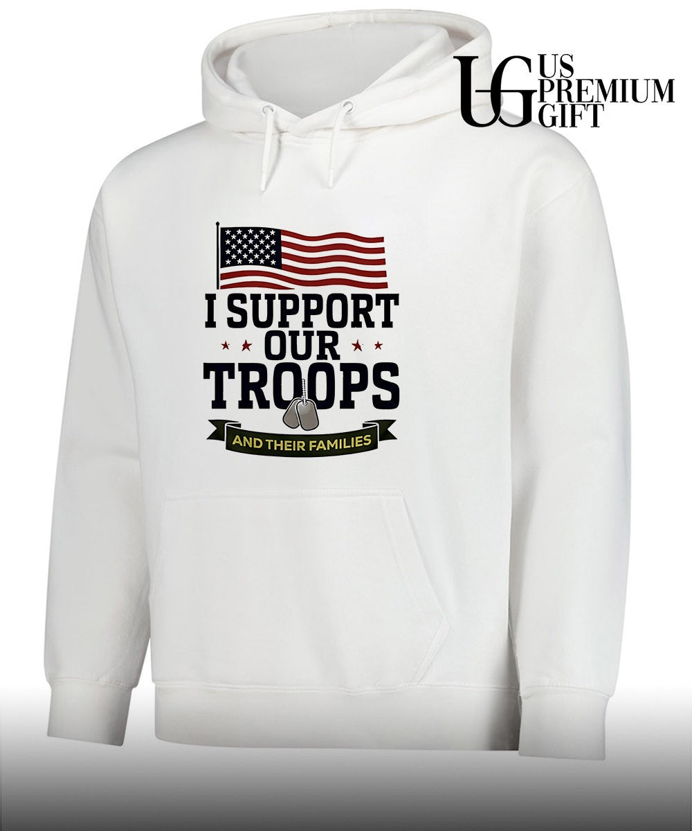 I support our Troops and Their Families USA flag shirt