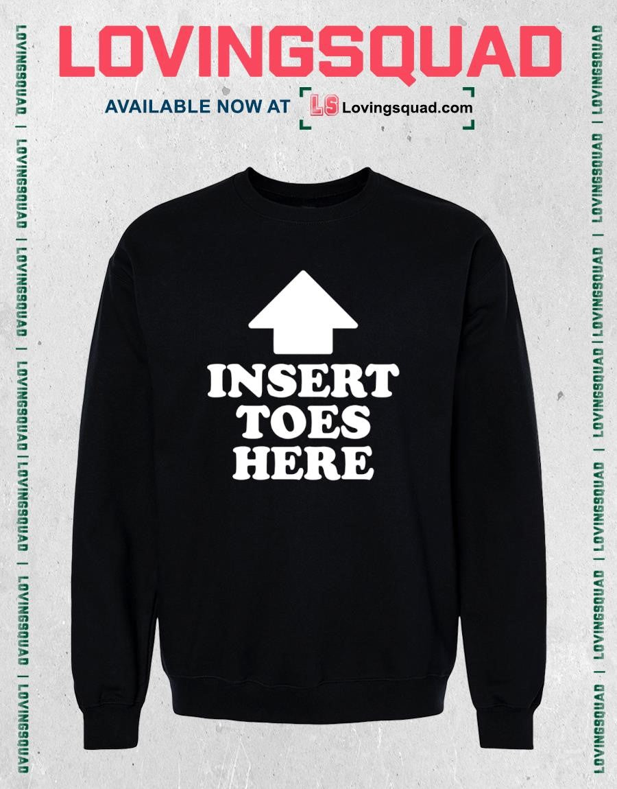 Insert Toes Here Black Shirt