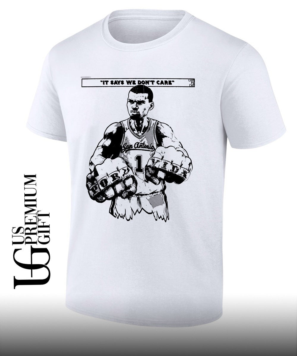 It says we don’t care Por Vida Victor Wembanyama San Antonio Spurs NBA shirt