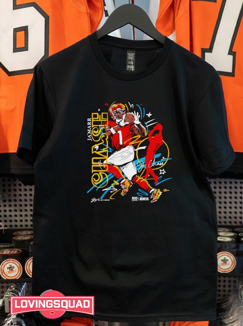 Ja’Marr Chase Cincinnati Scribble Signature Shirt