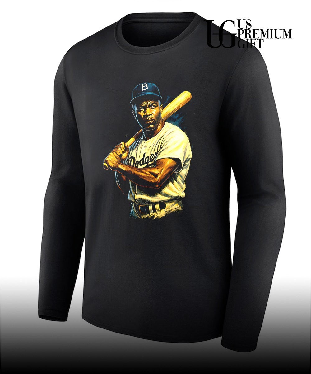 Jackie Robinson Brooklyn Baseball Legend portrait shirt