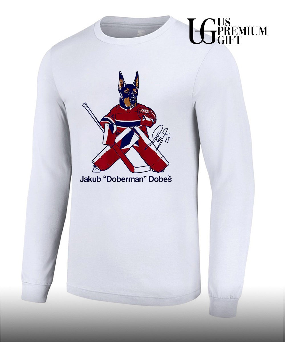 Jakub Doberman Dobes Montreal Canadiens hockey signature shirt