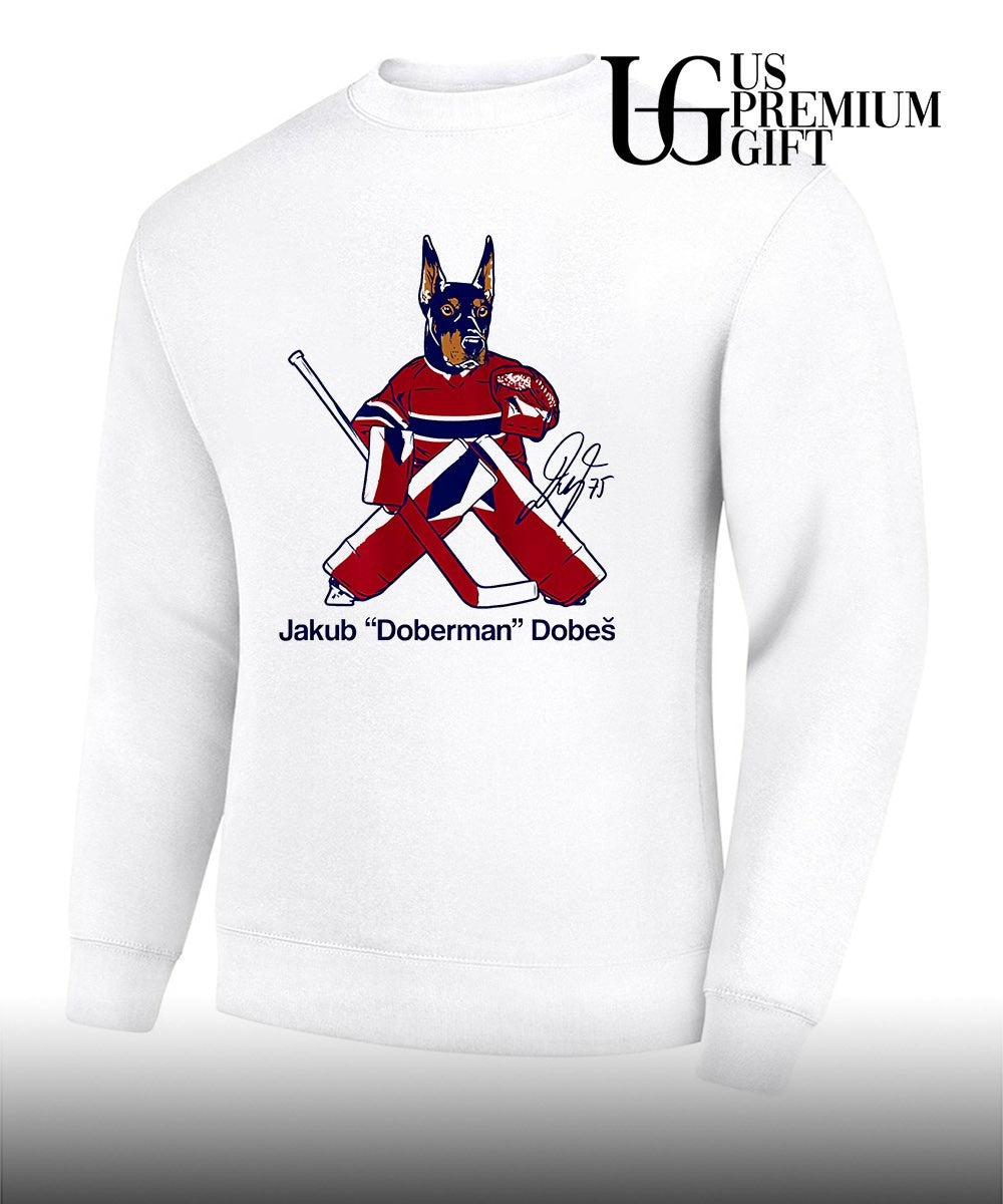 Jakub Doberman Dobes Montreal Canadiens hockey signature shirt