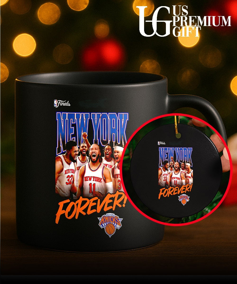 Jalen Brunson Josh Hart OG Anunoby Alec Burks Mitchell Robinson scream Knicks basketball 2026 Finals New York Forever shirt