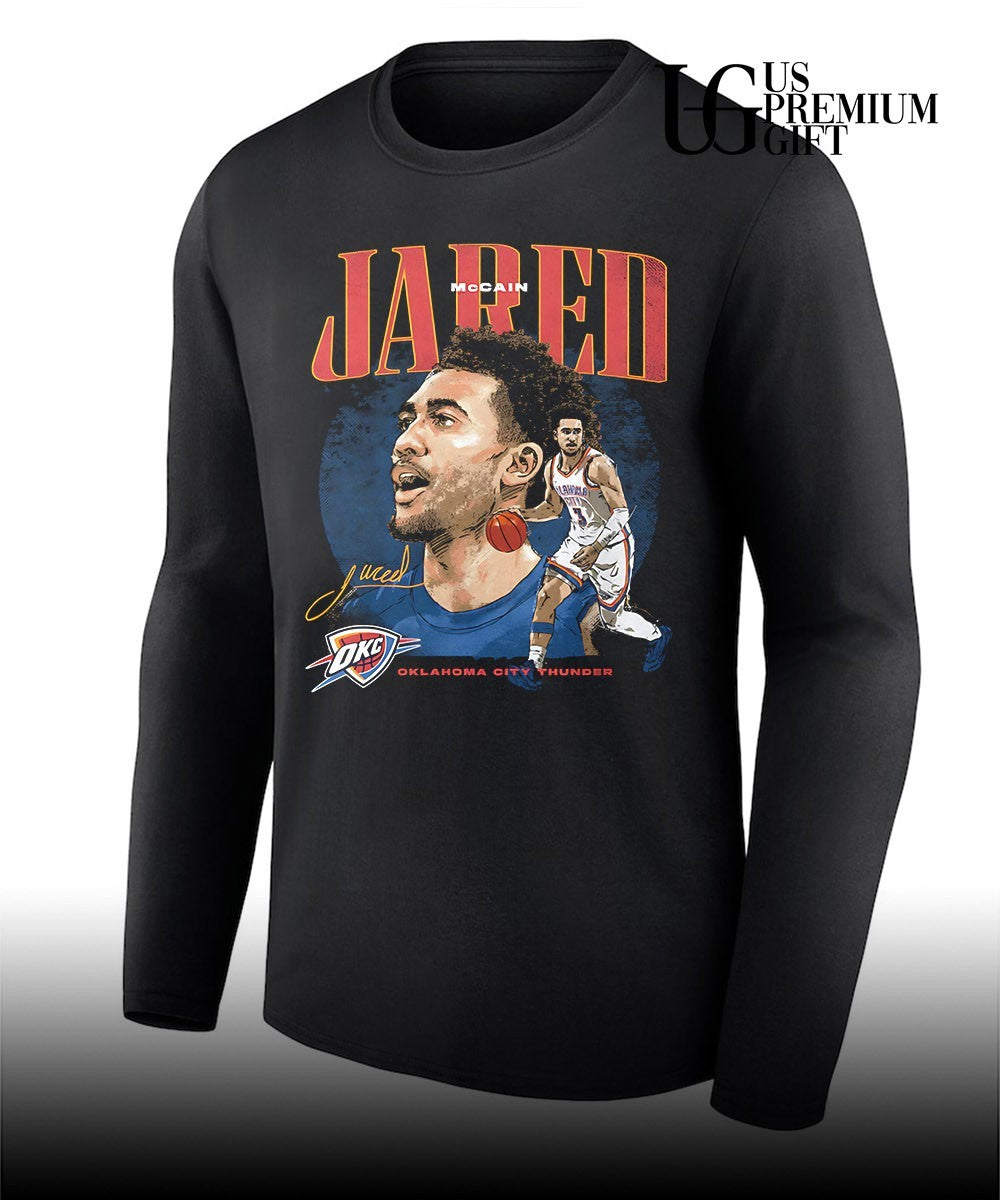Jared McCain player Oklahoma City Thunder NBA 2026 signature shirt