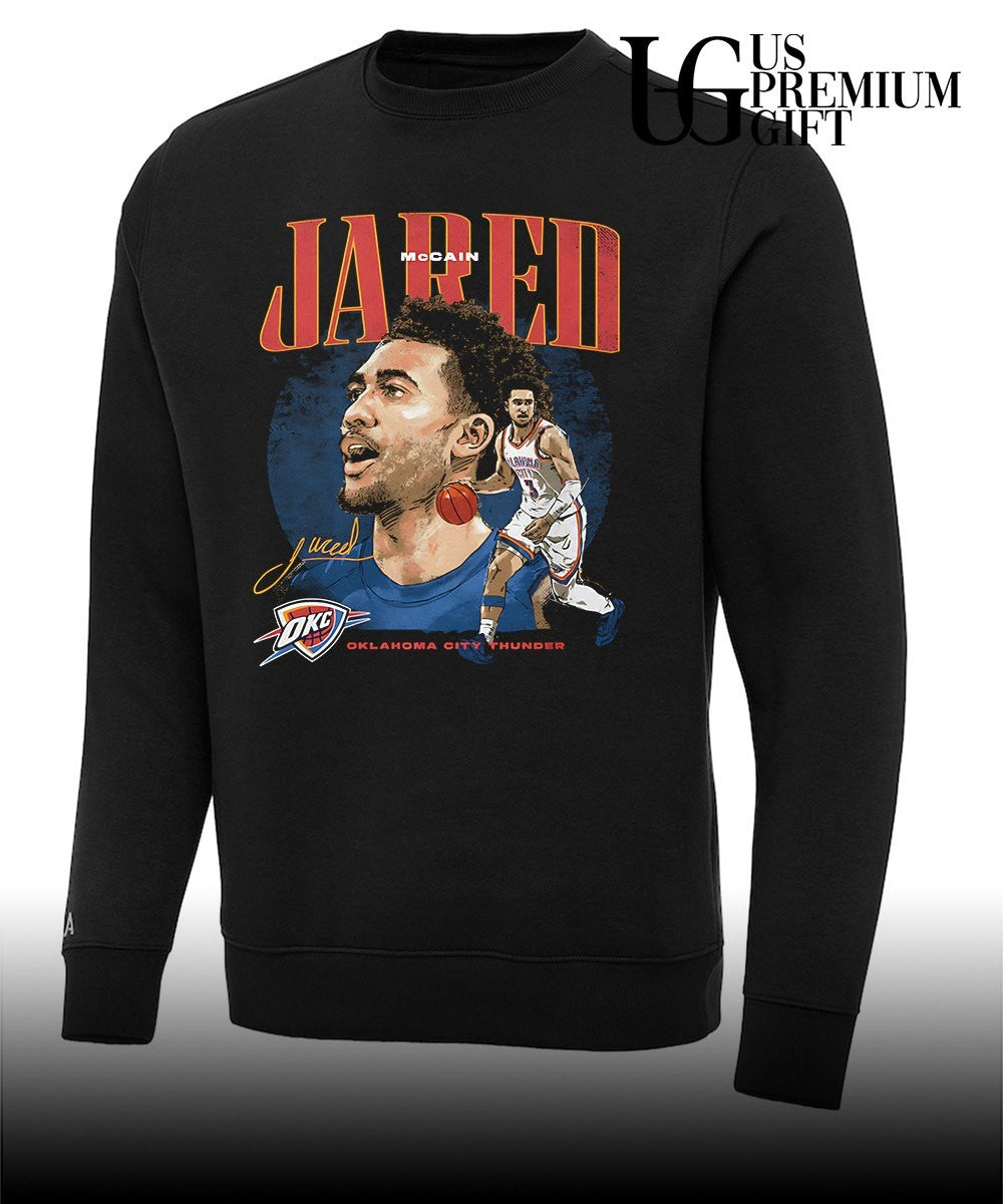 Jared McCain player Oklahoma City Thunder NBA 2026 signature shirt