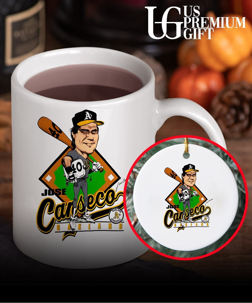 Jose Canseco Oakland Athletics caricature signature shirt