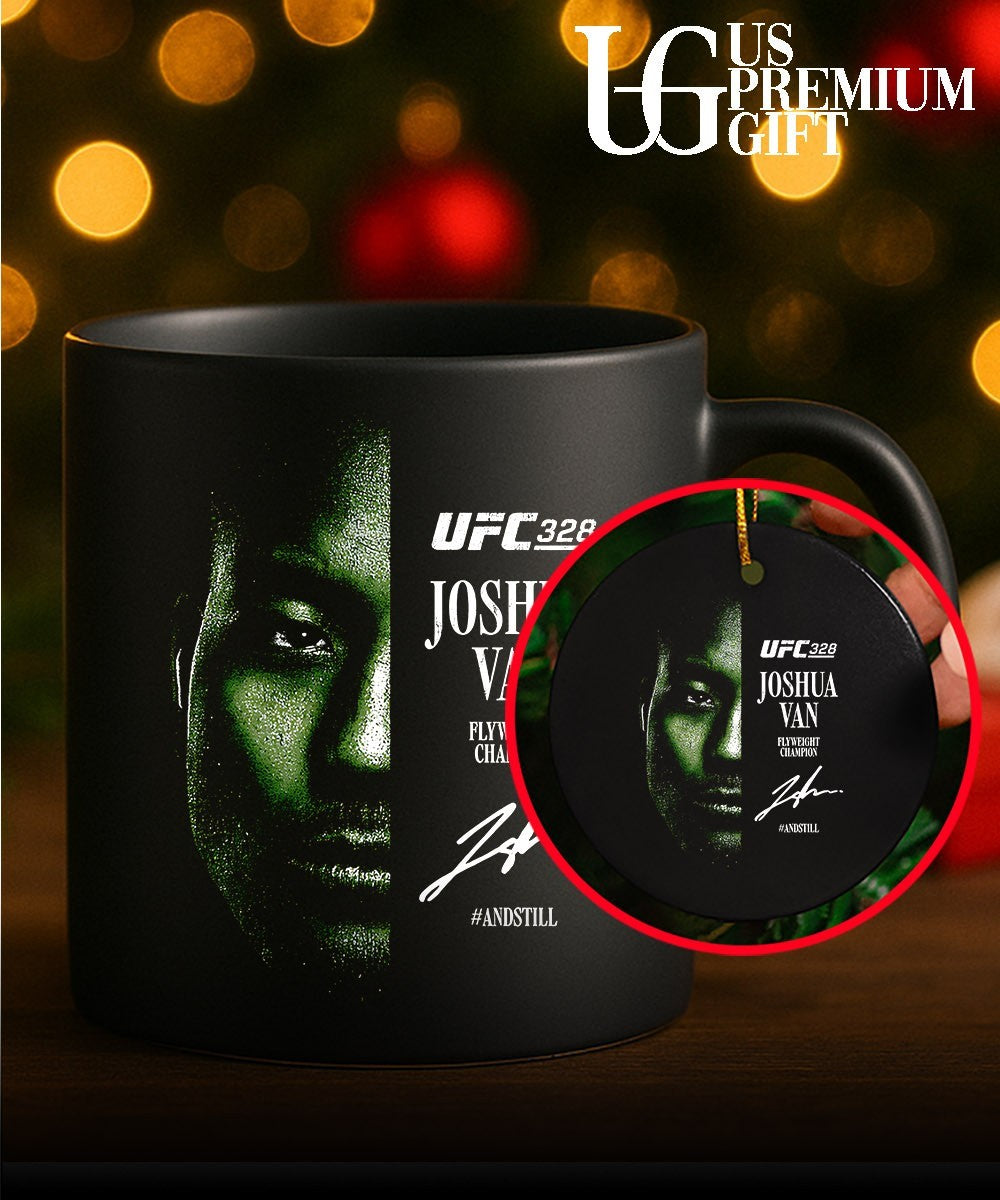 Joshua Van #AndStill UFC 328 Flyweight Champion portrait signature shirt