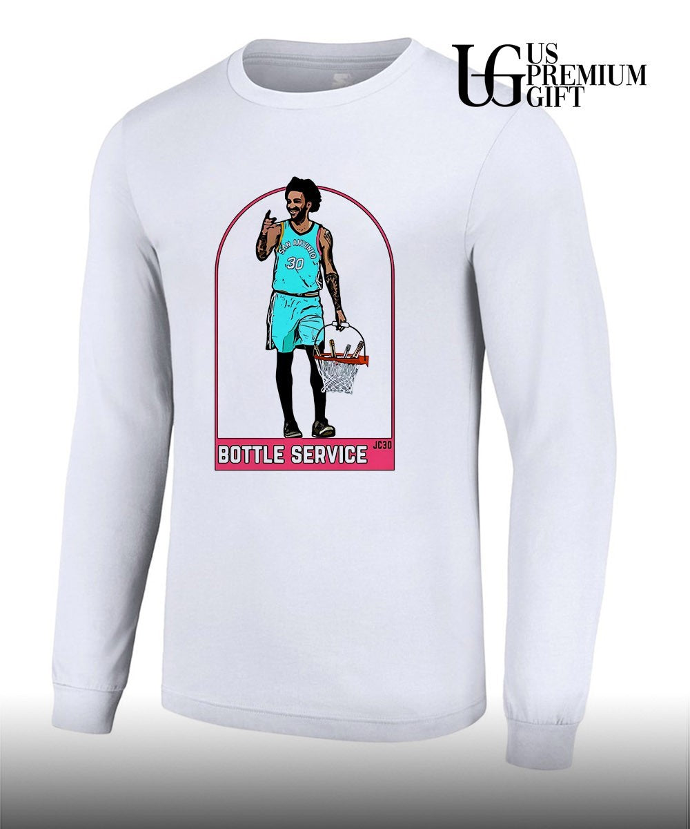 Julian Champagnie San Antonio Spurs NBA Bottle Service shirt