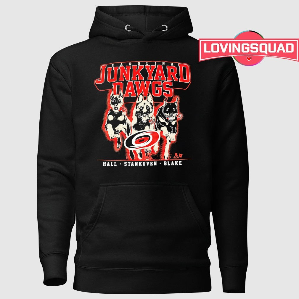 Junkyard Dawgs Carolina Hurricanes hall stankoven blake shirt