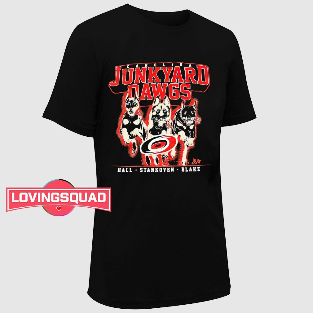 Junkyard Dawgs Carolina Hurricanes hall stankoven blake shirt