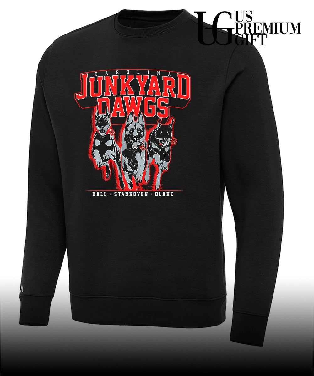 Junkyard Dawgs Dogs Logan Stankoven and Taylor Hall and Jackson Blake Carolina Hurricanes hockey shirt