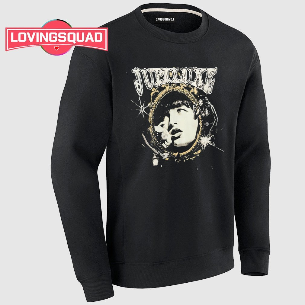 Jupiluxe Grunge rock singer mirror collage shirt
