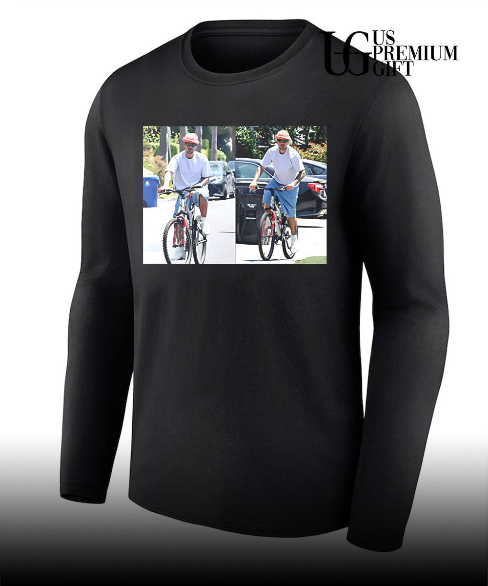 Justin Bieber cycling photo shirt