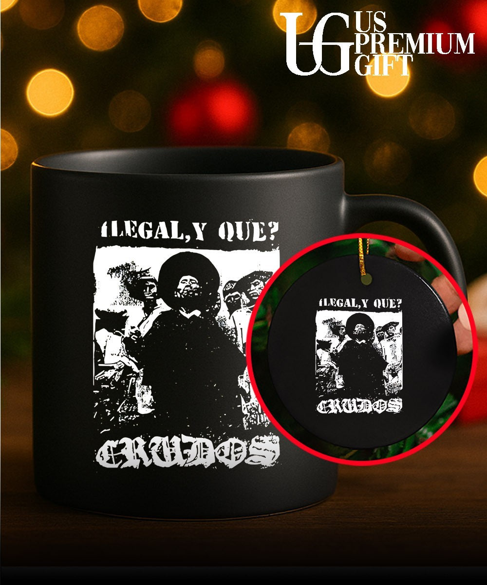 Justin J. Pearson wearing Los Crudos Ilegal Y Que shirt