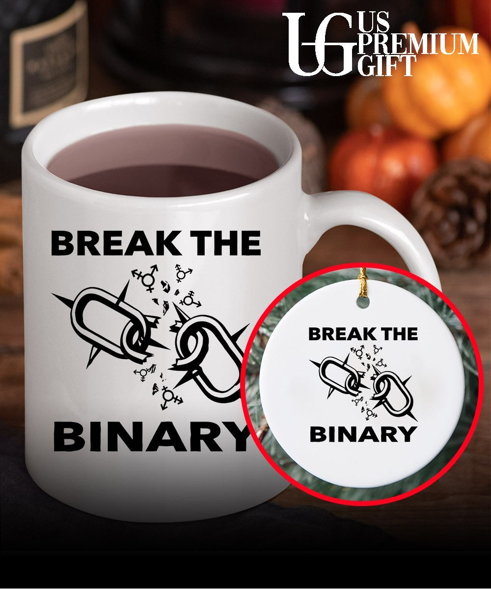 Break The Binary Nonbinary Gender Identity LGBT Pride shirt