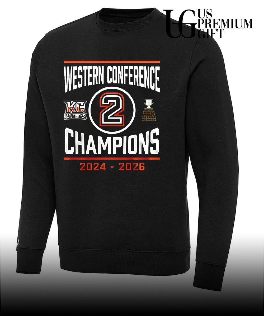 Kansas City Mavericks 2024-2026 ECHL Western Conference Champions Locker Room shirt