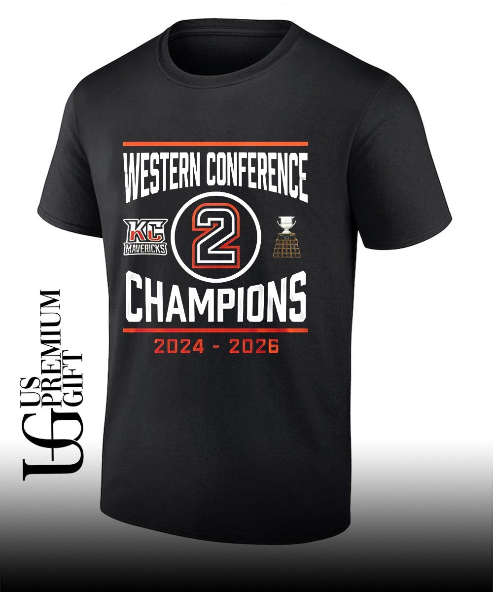Kansas City Mavericks 2024-2026 ECHL Western Conference Champions Locker Room shirt