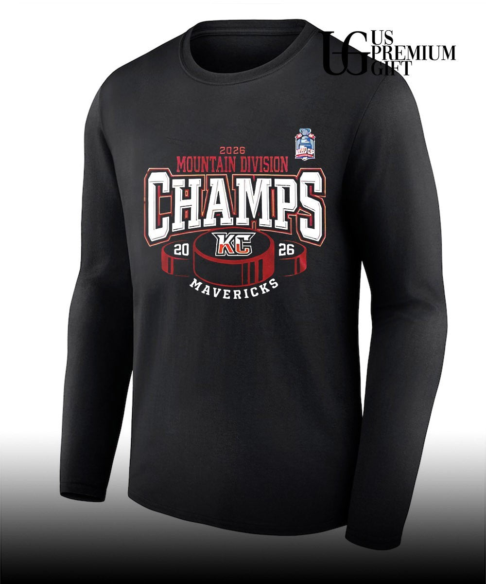 Kansas City Mavericks 2026 Mountain Division Champions shirt