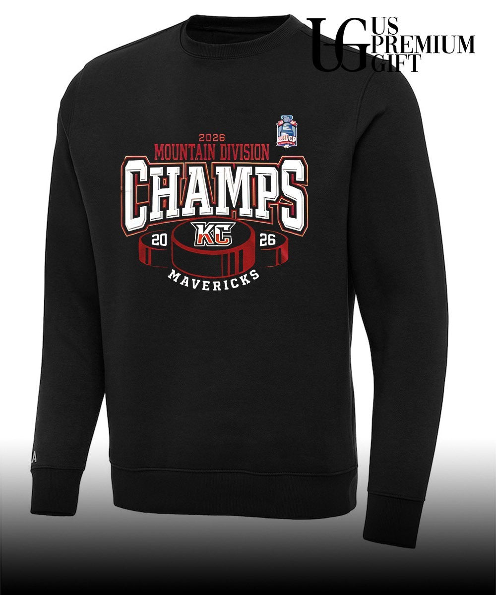 Kansas City Mavericks 2026 Mountain Division Champions shirt
