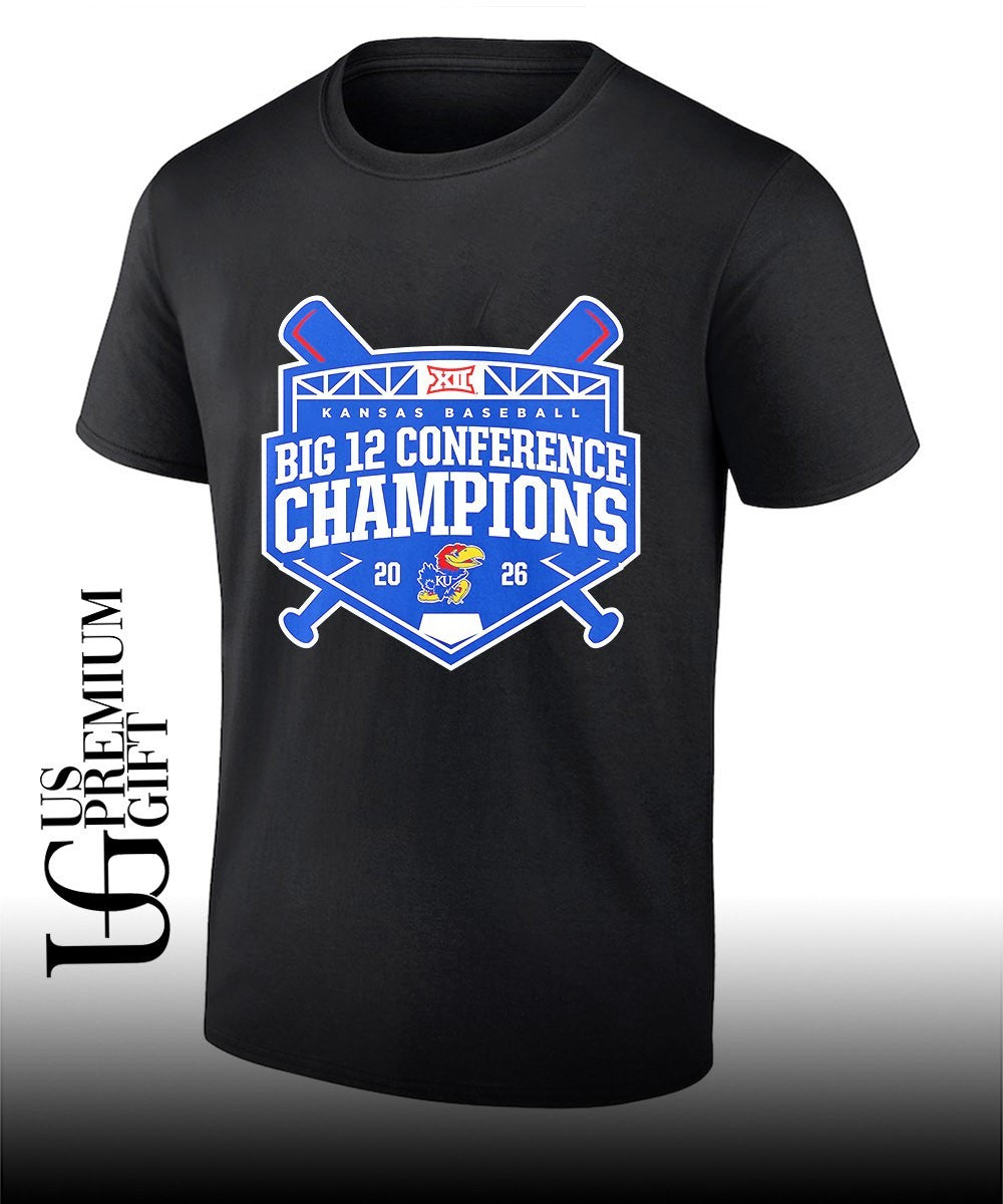 Kansas Jayhawks 2026 Big 12 Baseball Regular Season Champions logo shirt