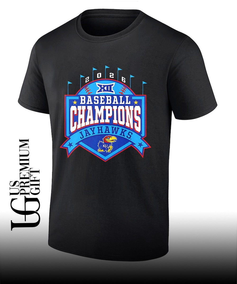 Kansas Jayhawks 2026 Big 12 Baseball Regular Season Champions shirt