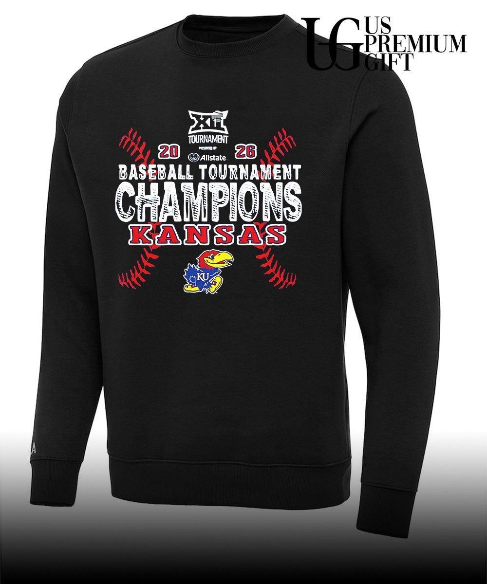 Kansas Jayhawks 2026 Big 12 Baseball Tournament Champions shirt