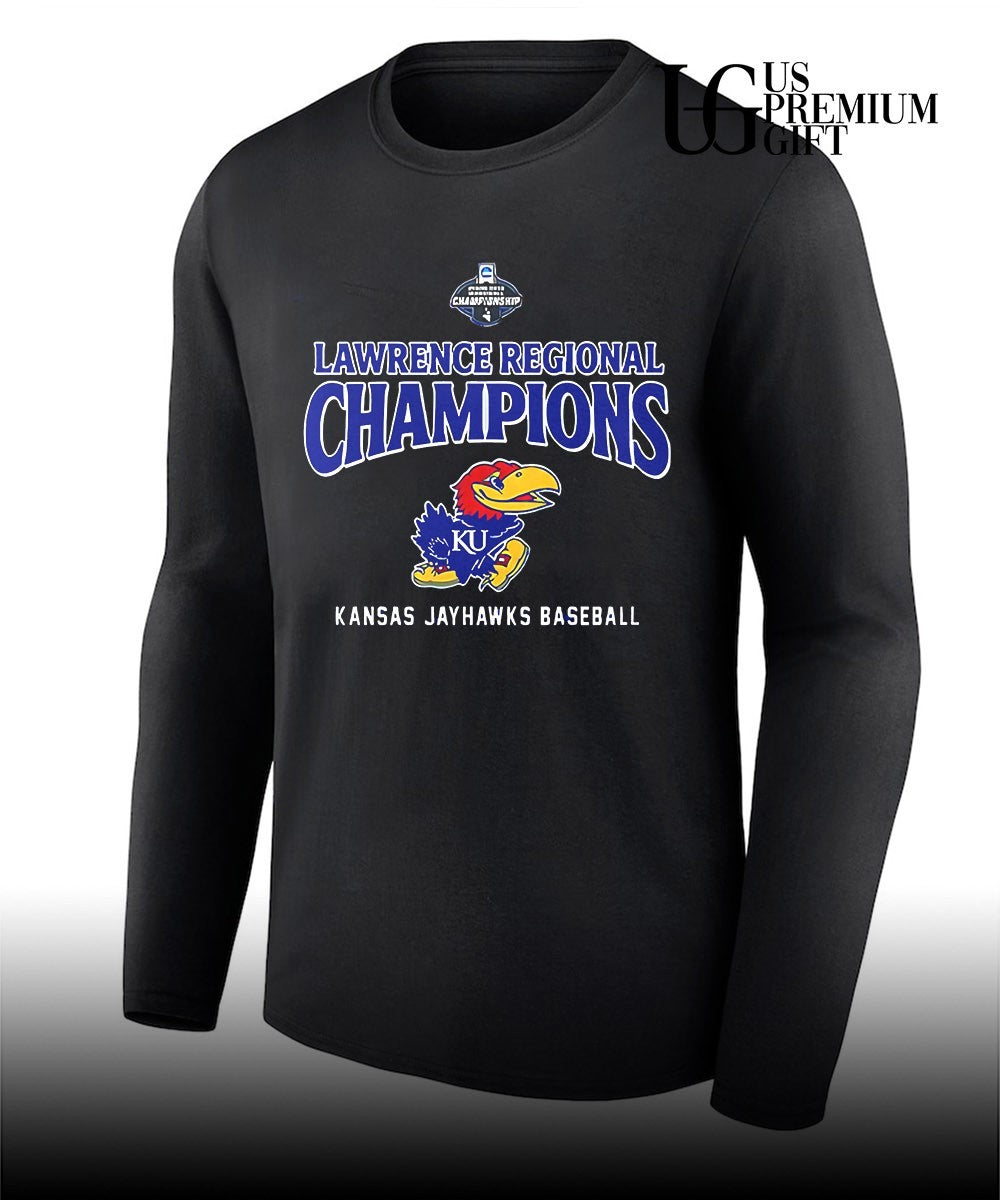 Kansas Jayhawks Baseball Lawrence Regional Champions 2026 shirt