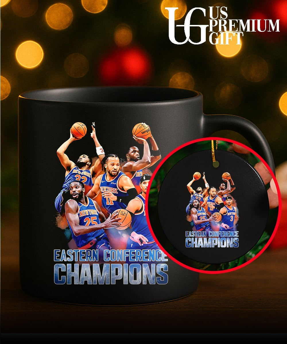 Karl-Anthony Towns and Jalen Brunson and OG Anunoby Mikal Bridges Josh Hart Eastern Conference Champions 2026 shirt