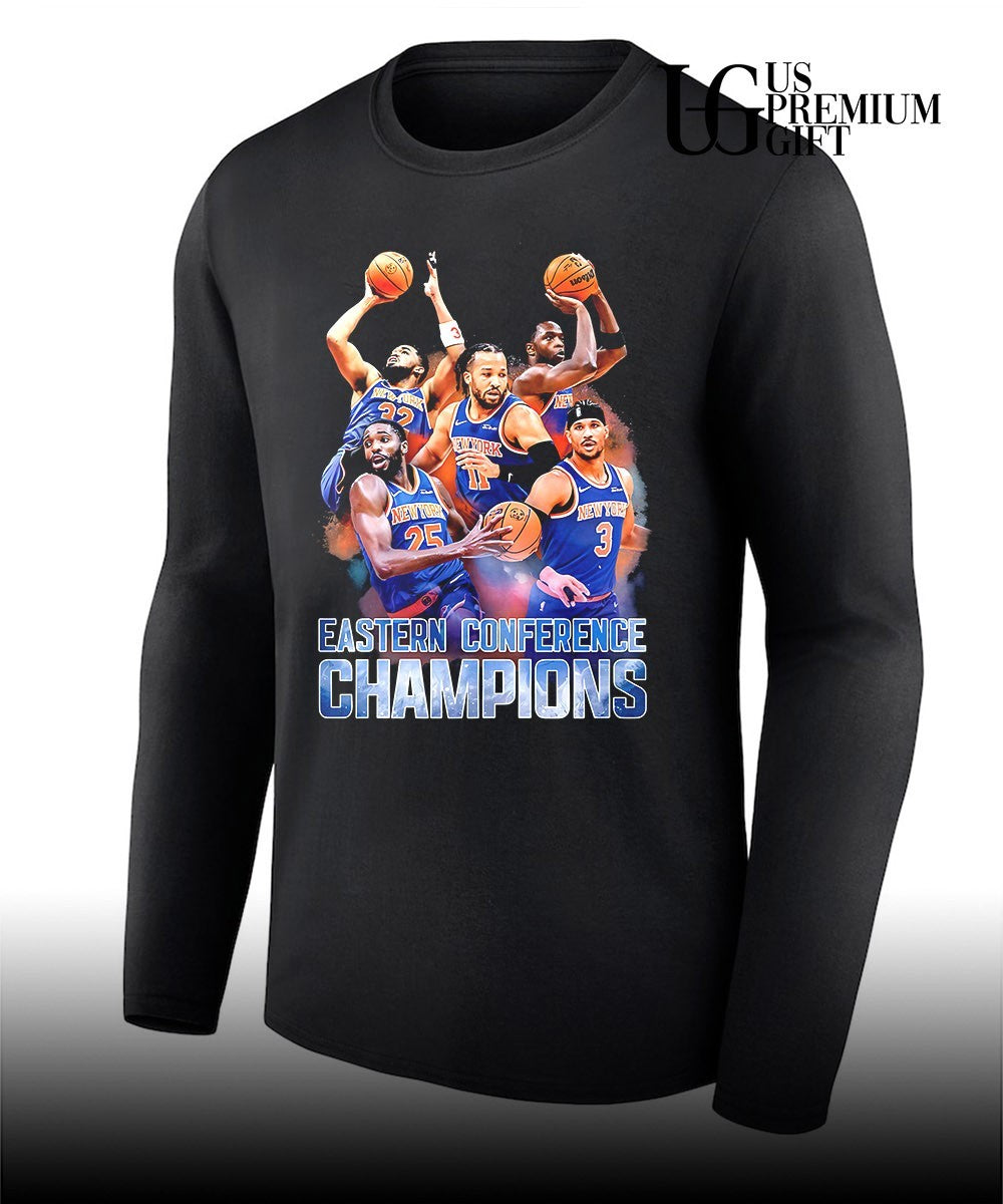 Karl-Anthony Towns and Jalen Brunson and OG Anunoby Mikal Bridges Josh Hart Eastern Conference Champions 2026 shirt