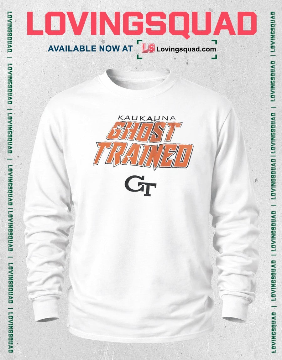 Kaukauna Ghost Trained Georgia Tech Yellow Jackets logo shirt