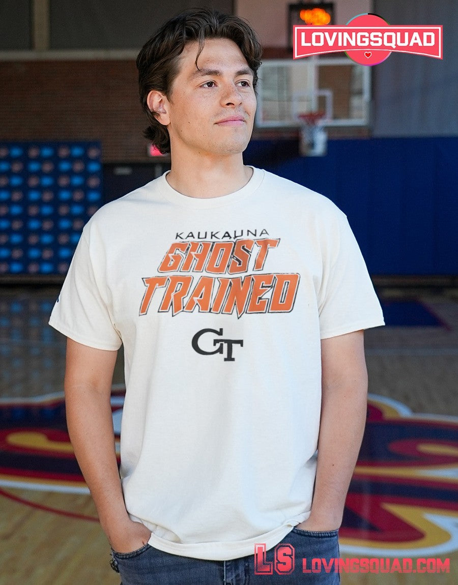 Kaukauna Ghost Trained Georgia Tech Yellow Jackets logo shirt