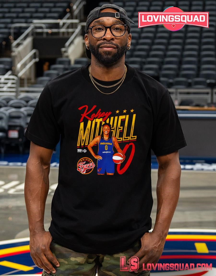 Kelsey Mitchell Indiana Fever Player Pose Shirt