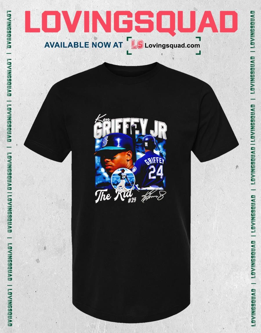 Ken Griffey Jr The Kid Basketball Legend Signature Vintage Retro Shirt