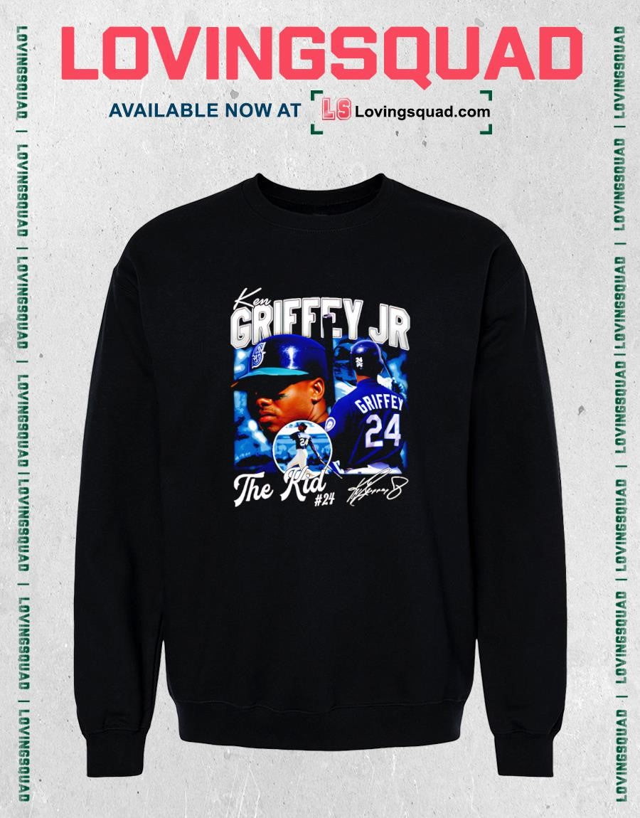 Ken Griffey Jr The Kid Basketball Legend Signature Vintage Retro Shirt