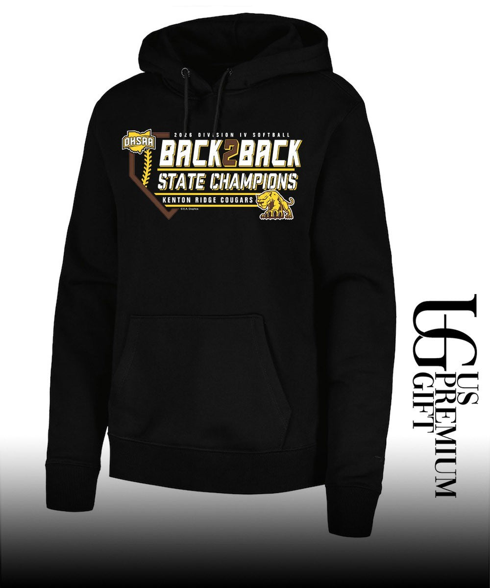 Kenton Ridge Cougars 2026 OHSAA Division IV Softball Back2Back State Champions shirt