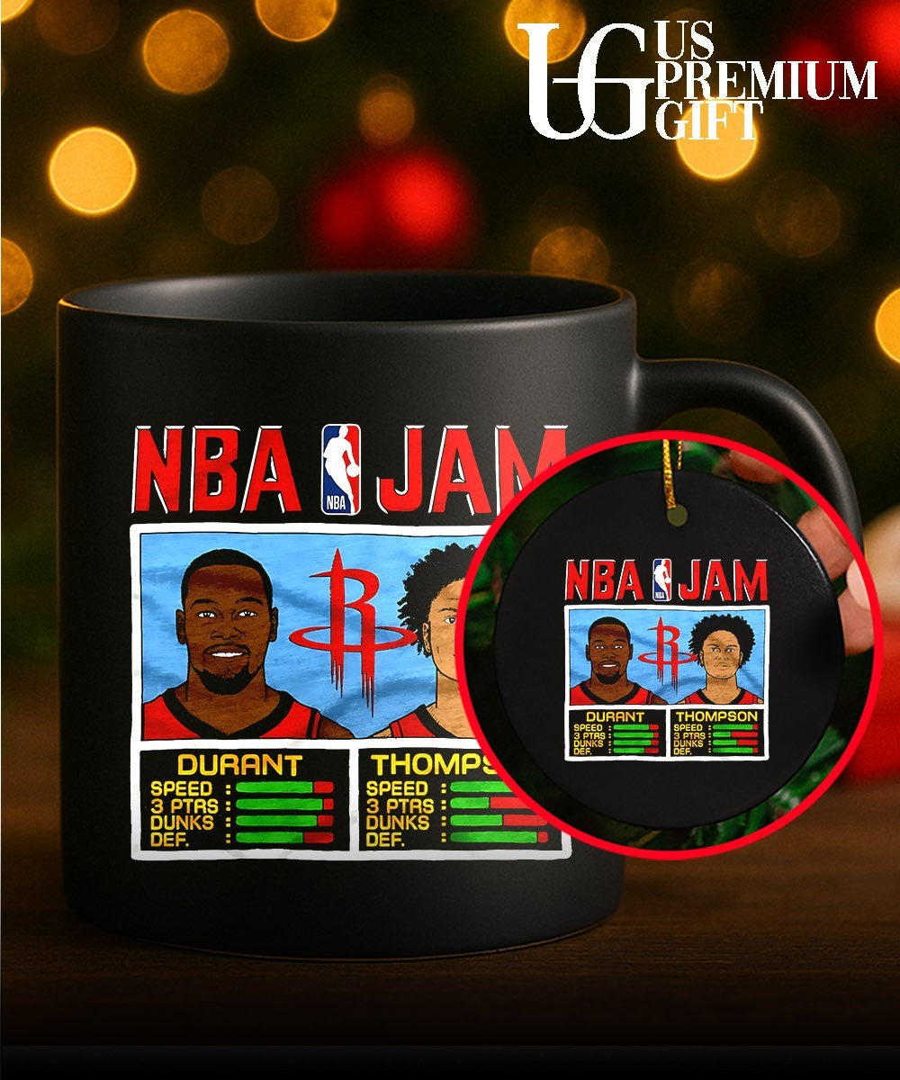 Kevin Durant and Amen Thompson Houston Rockets 2026 NBA Jam shirt
