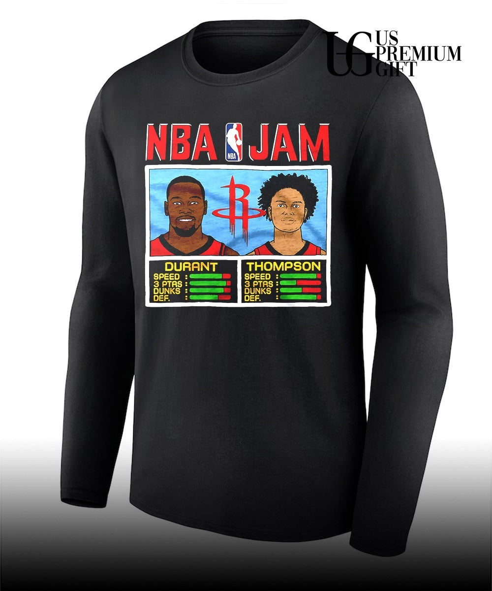 Kevin Durant and Amen Thompson Houston Rockets 2026 NBA Jam shirt