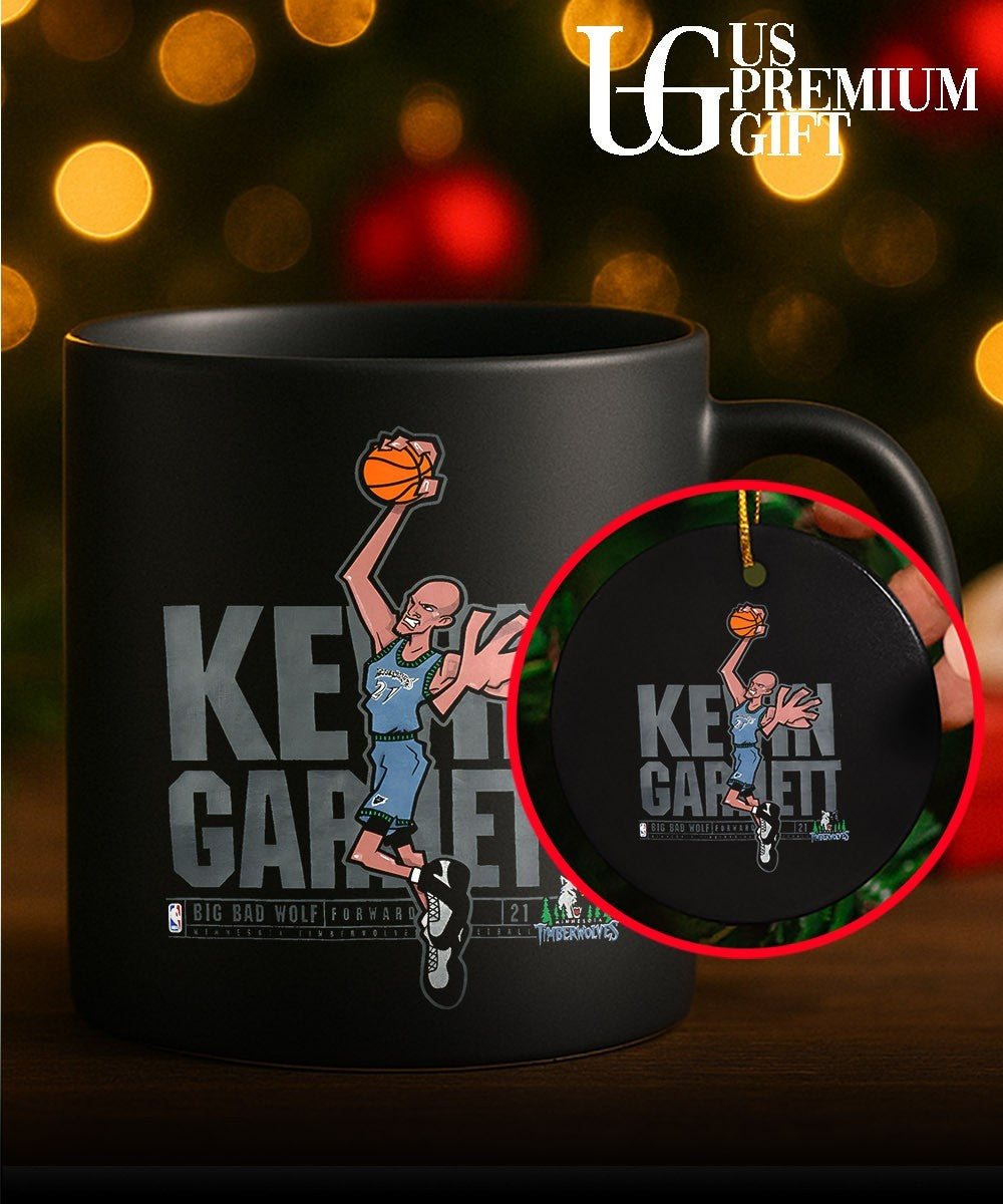 Kevin Garnett Minnesota Timberwolves NBA caricature shirt