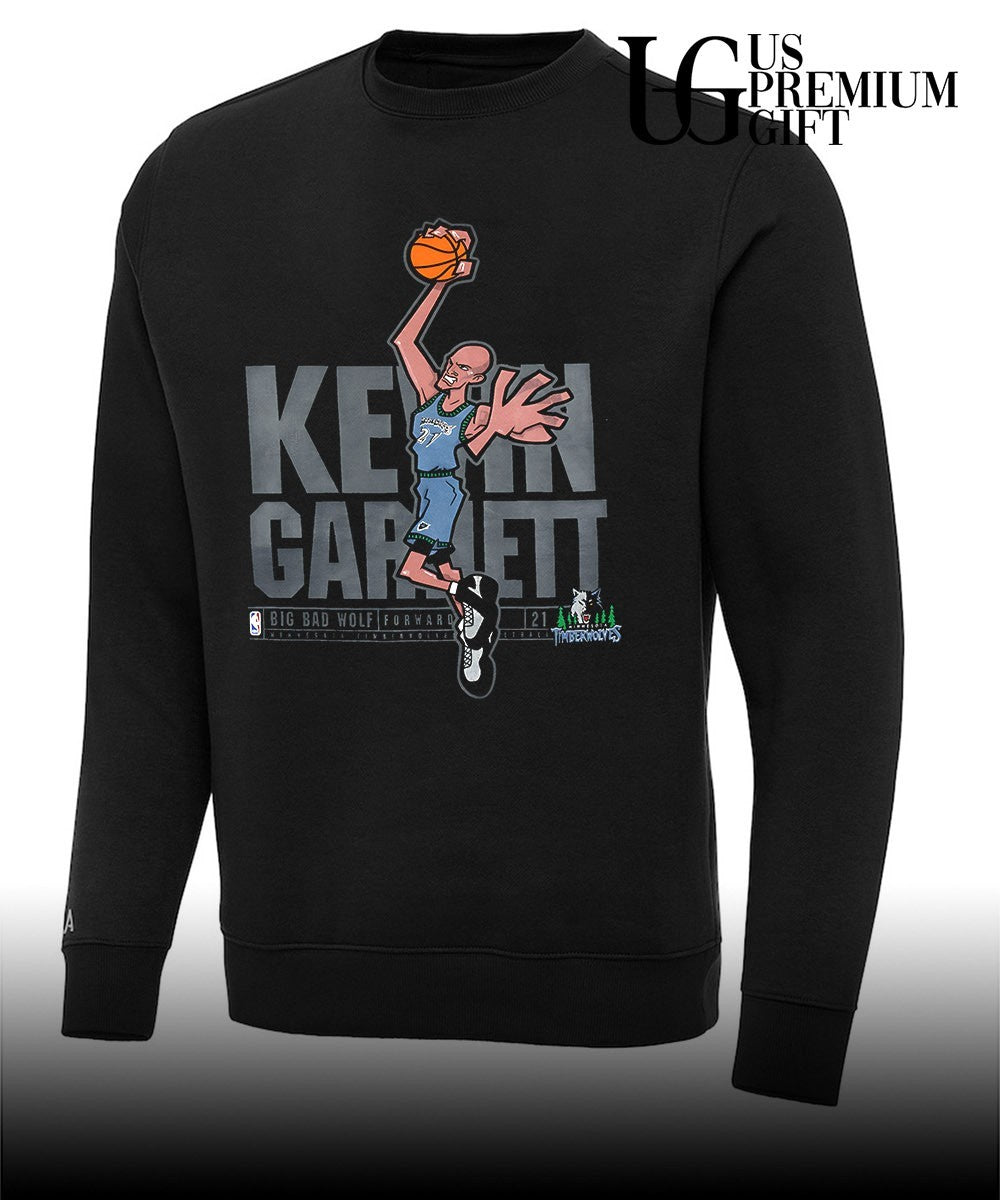 Kevin Garnett Minnesota Timberwolves NBA caricature shirt
