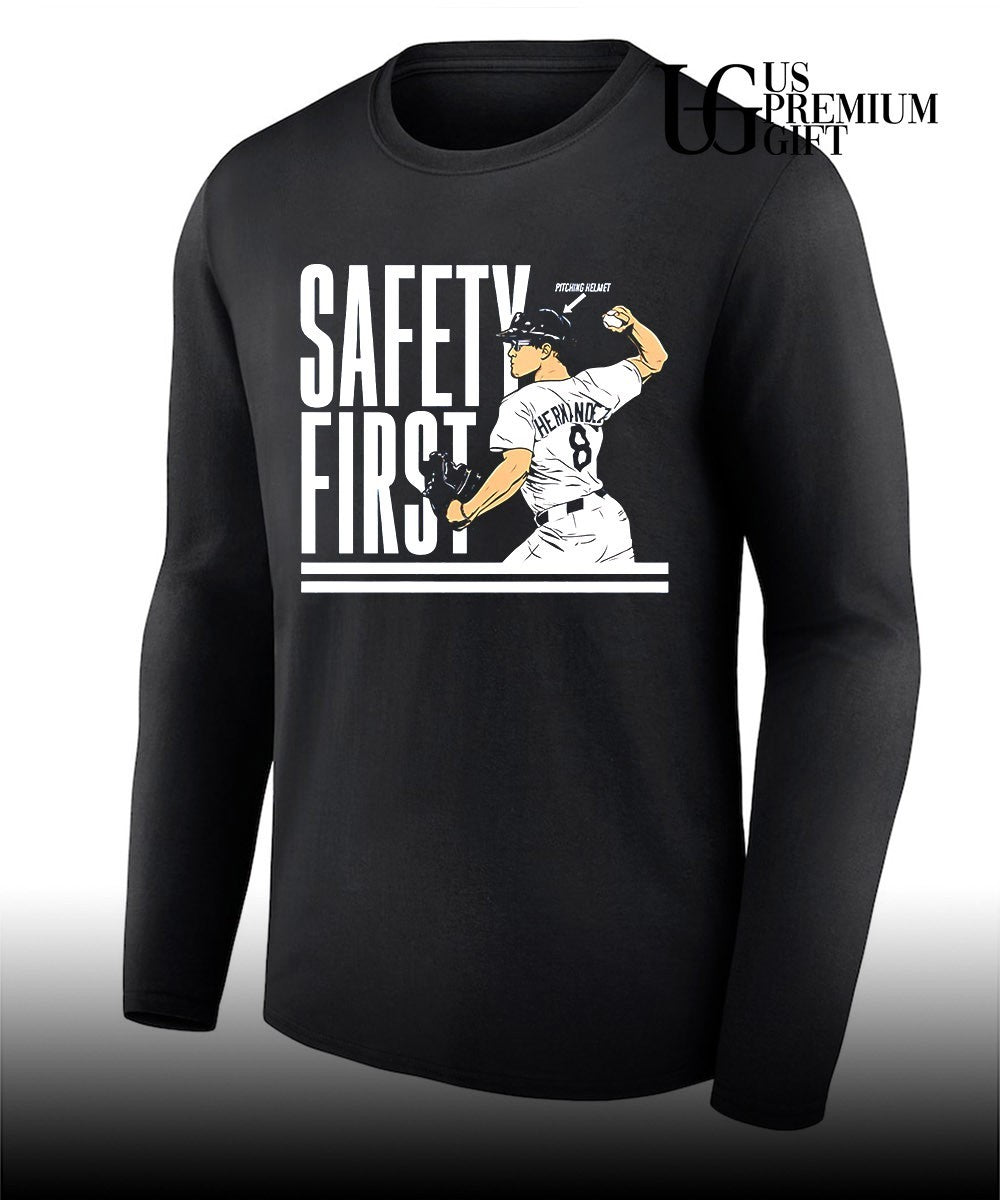 Kike Hernandez Safety First Los Angeles Dodgers baseball shirt