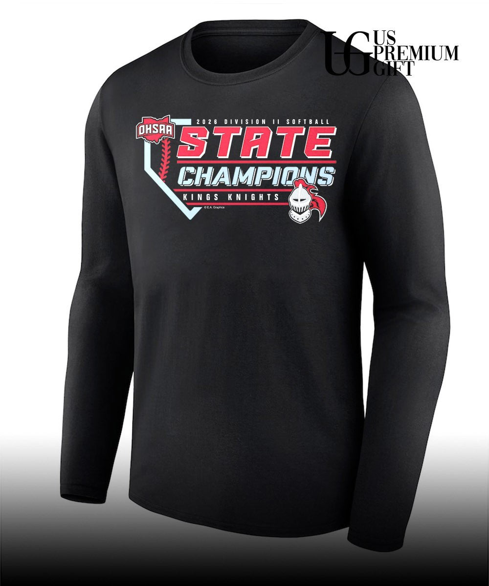 Kings Knights 2026 OHSAA Division II Softball State Champions shirt