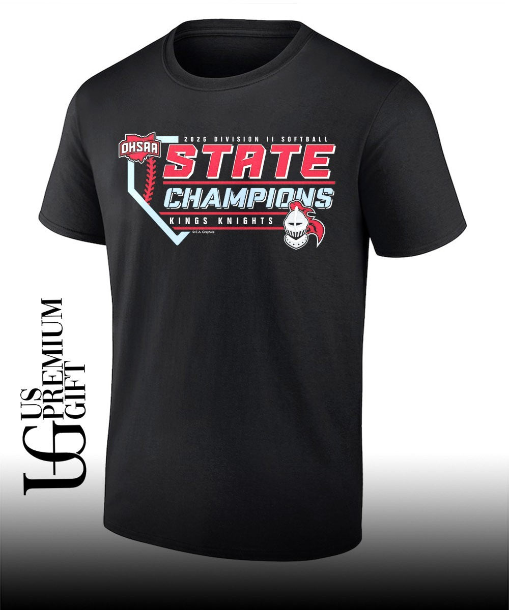 Kings Knights 2026 OHSAA Division II Softball State Champions shirt